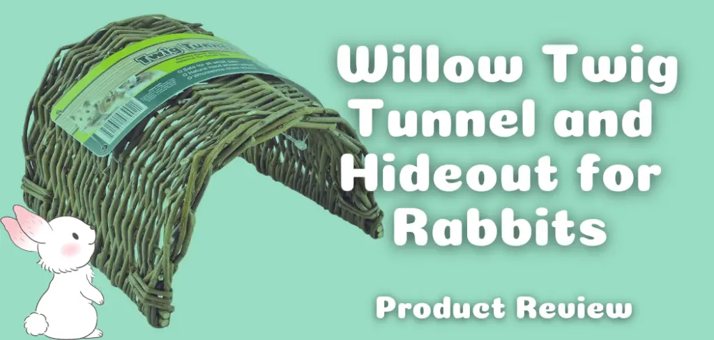 Hand Woven Willow Twig Tunnel and Hideout for Rabbits